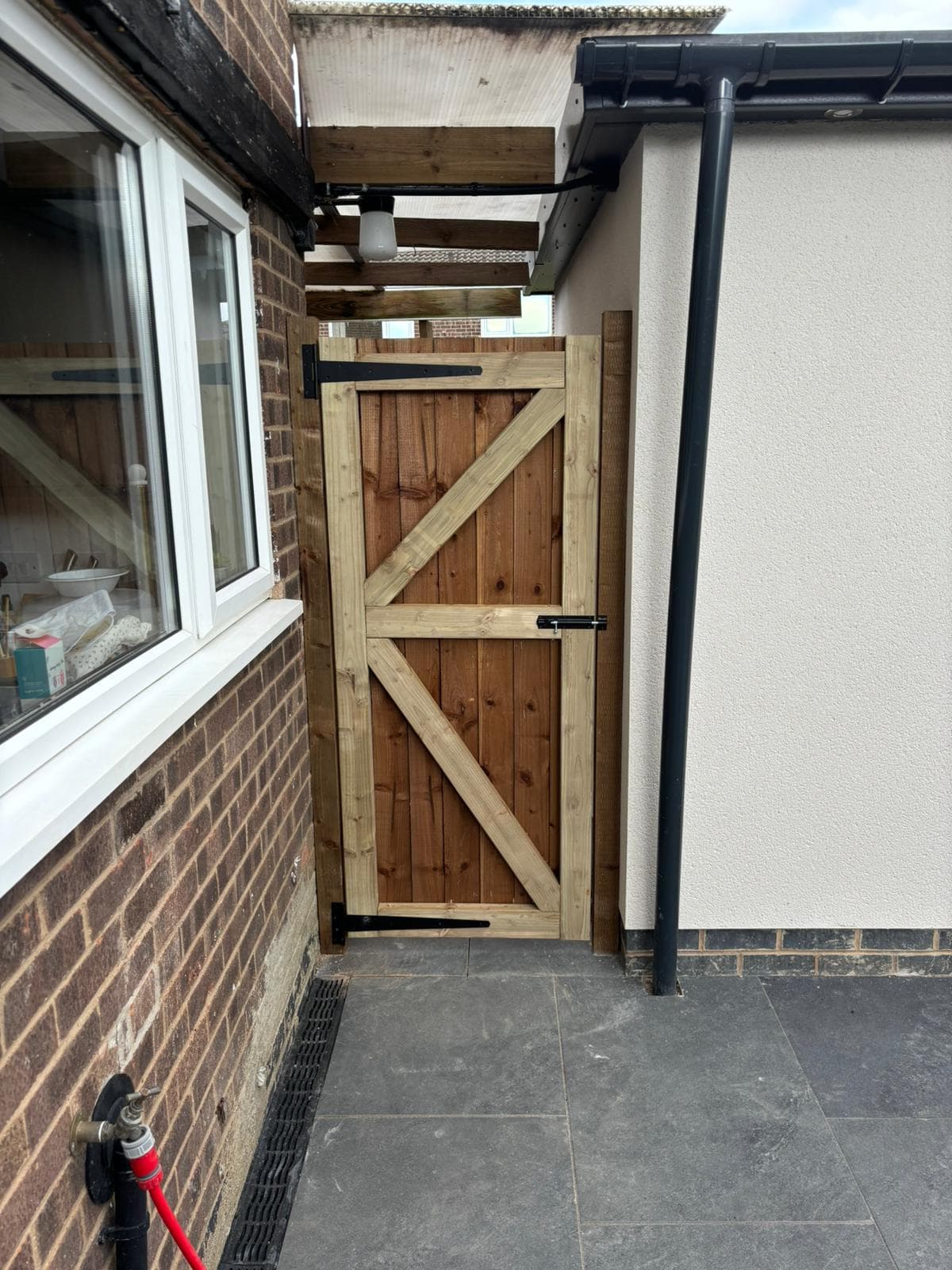 Image of a newly installed garden gate